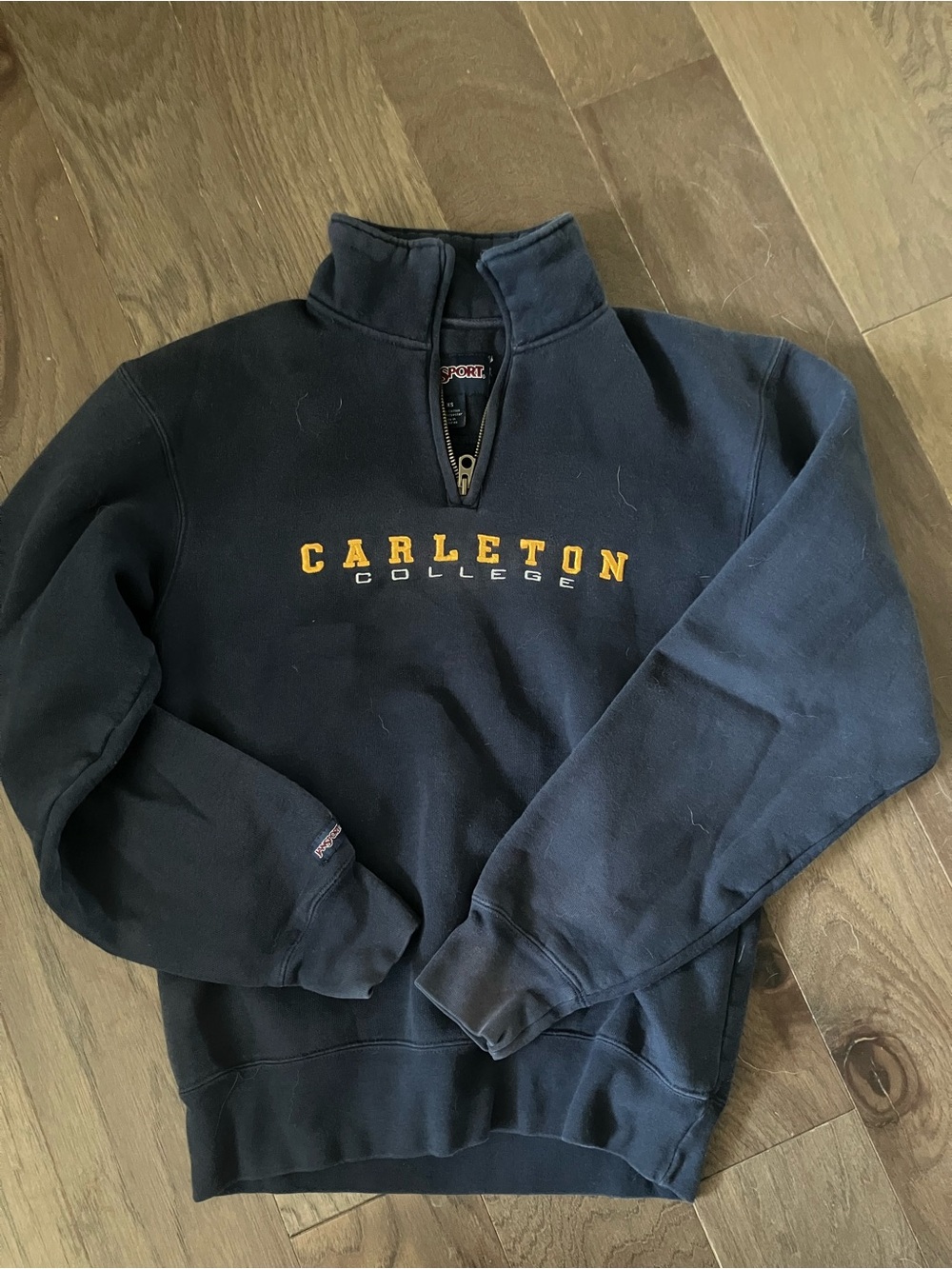 Carleton College Navy Quarter-Zip Sweatshirt